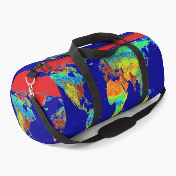 Item preview,  Psychedelic Rainbow World Map NASA Satellite Thermal Graphic designed and sold by 2sweetsDesign.