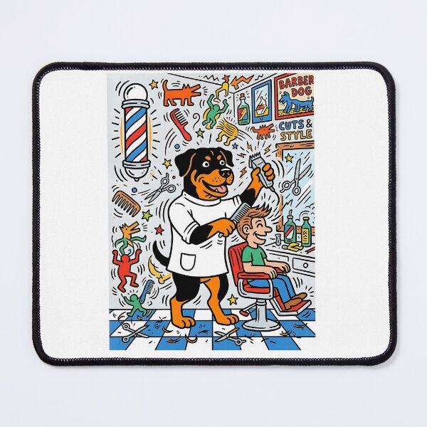 Item preview, Rottweiler Barber designed and sold by PictoVibe.