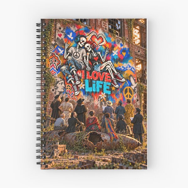 Item preview, I Love Life Anti-War Graffiti designed and sold by Qenlo.