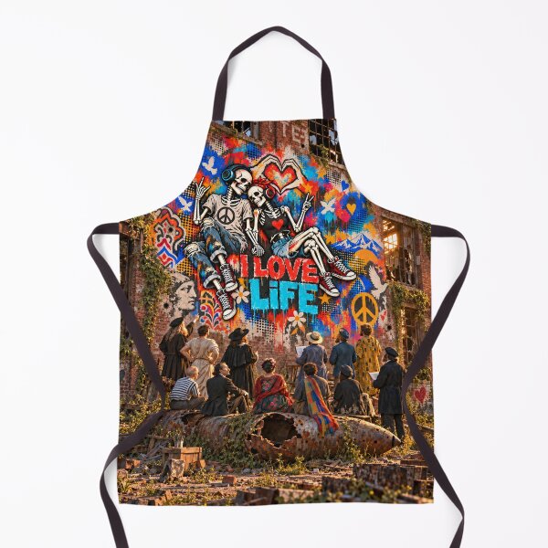 Item preview, I Love Life Anti-War Graffiti designed and sold by Qenlo.