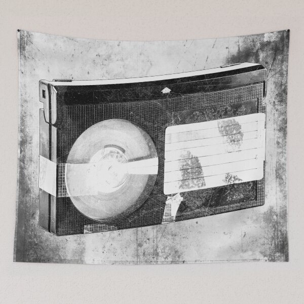 Item preview, Weathered VHS Cassette Faded Label Vintage Media designed and sold by Ghoul Enterprises.