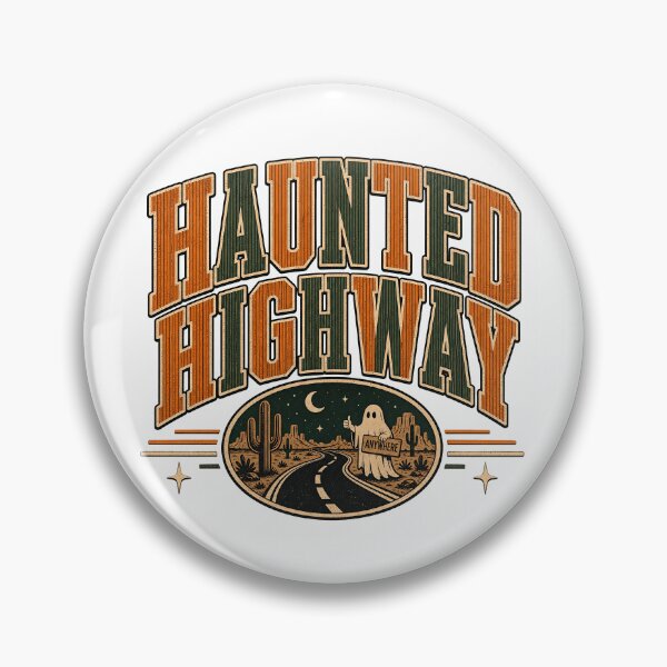 Item preview, Haunted Highway – Retro Halloween Ghost Road Trip  on Route 66 designed and sold by webpatty.