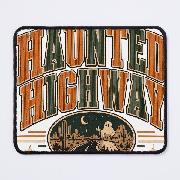 Item preview, Haunted Highway – Retro Halloween Ghost Road Trip on Route 66 designed and sold by webpatty.