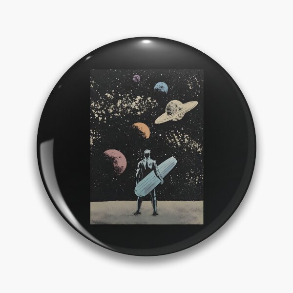 Item preview, Cosmic Surfer Retro Space Adventure Planet  designed and sold by PATRICKNHONY.