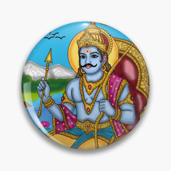 Item preview, Lord Shani Digital Drawing | Shani Dev Hindu Deity Spiritual Artwork designed and sold by Harshit_Digital_Arts.