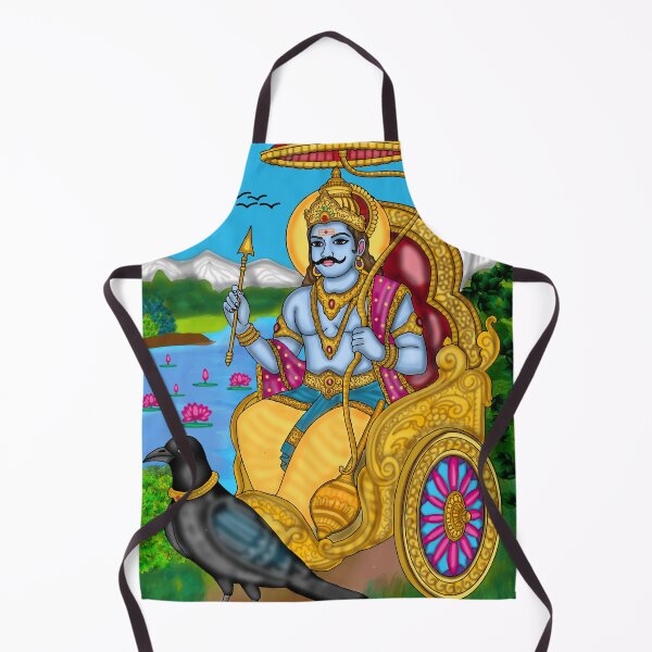 Item preview, Lord Shani Digital Drawing | Shani Dev Hindu Deity Spiritual Artwork designed and sold by Harshit_Digital_Arts.