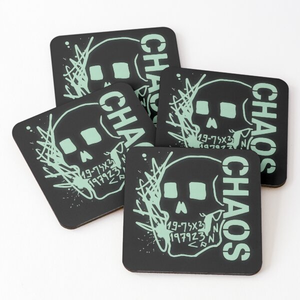 Item preview, CHAOS Glow in the Dark Skull Halloween Streetwear designed and sold by iconiicc.