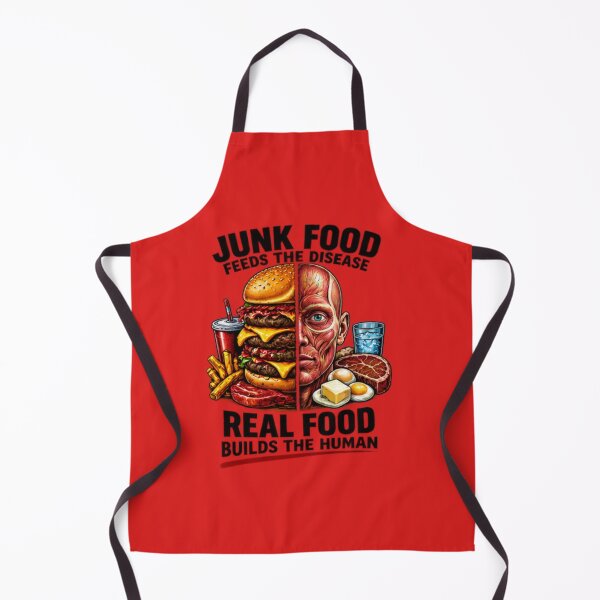 Item preview, Junk Food Feeds the Disease Real Food Builds The Human designed and sold by CarnivoreGifts.