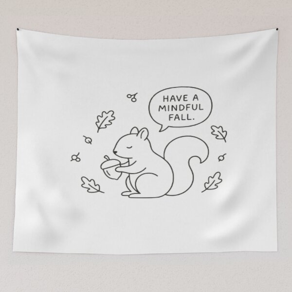 Item preview, Mindful Fall – Autumn Squirrel Art designed and sold by Cristhian Almanza.