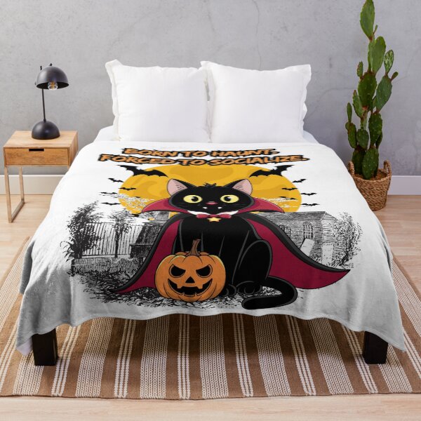 Item preview, Born to Haunt Vampire Cat Shirt Funny Introvert Halloween Gift designed and sold by E20STUDIO.