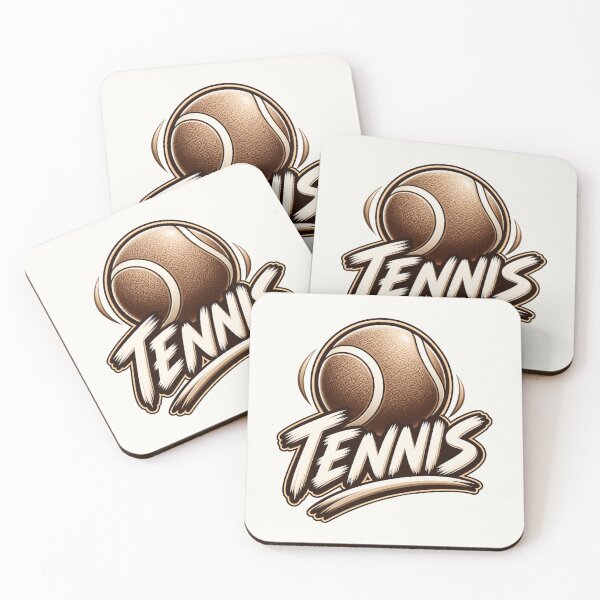 Item preview, Vintage Tennis – Chocolate & Cream Sports Graphic designed and sold by HO•Designs.