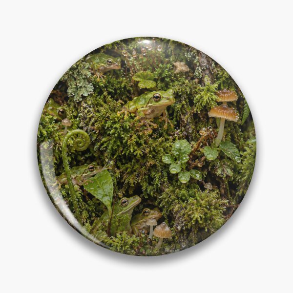 Item preview, Hidden Tree Frogs in Moss – Rainforest Macro Art designed and sold by GSizzle1.