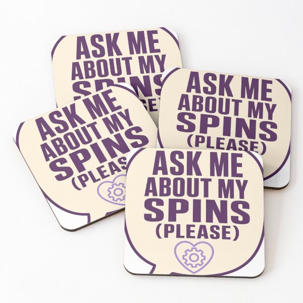 Item preview, Ask me about my SPINs AuDHD speech bubble designed and sold by BoosterShop.