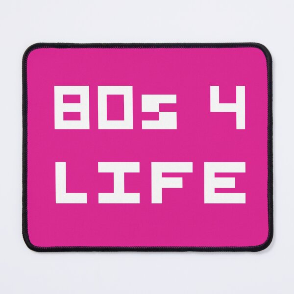 Item preview, I love the 80s - 80s for Life Pixeled Font Hot Pink Design designed and sold by aligchi.