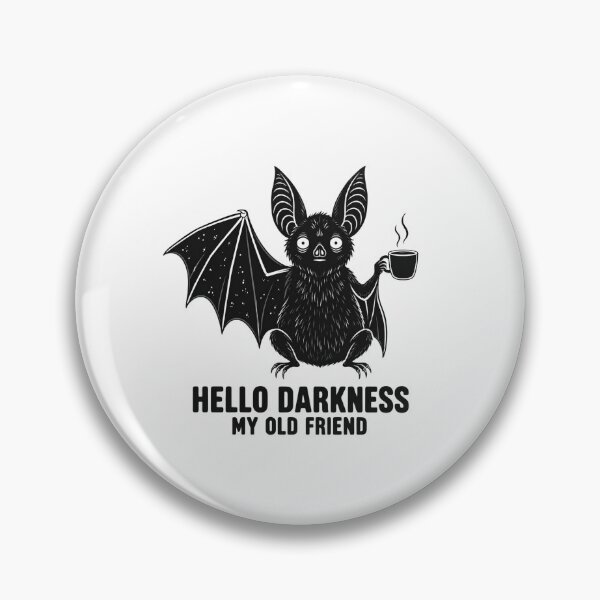 Item preview, Hello Darkness My Old Friend Funny Coffee Bat Gothic designed and sold by bobcatmarty.