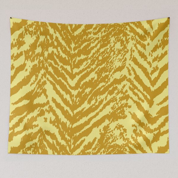 Item preview, Yellow Tiger Stripe Animal Print Pattern designed and sold by trajeado14.