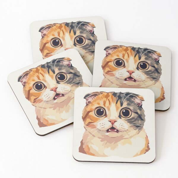 Item preview, Surprised Calico Cat designed and sold by Gkinoki.
