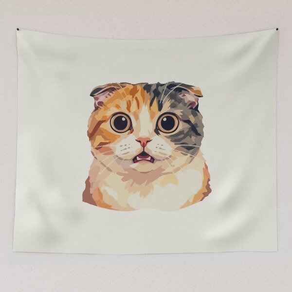 Item preview, Surprised Calico Cat designed and sold by Gkinoki.