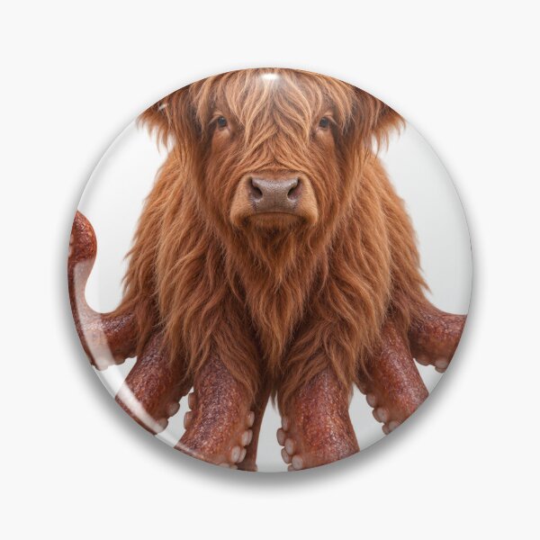 Item preview, Highland Cow With Tentacles designed and sold by TheRealJoshD.
