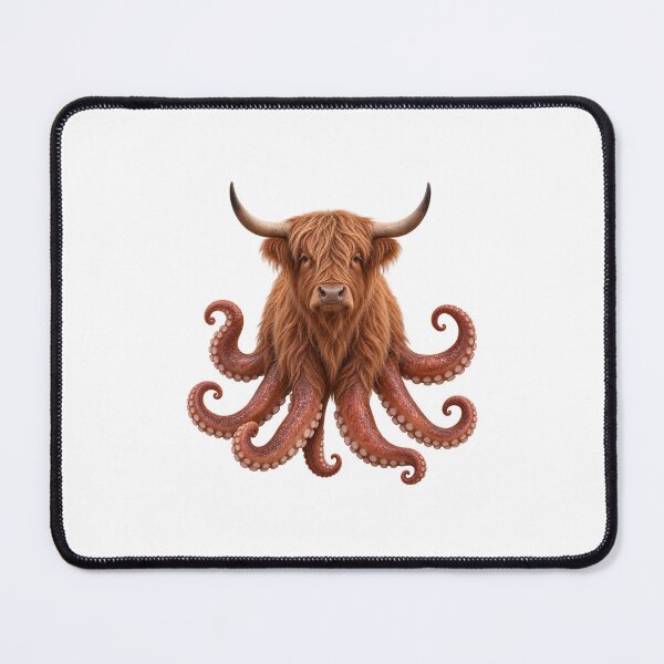 Item preview, Highland Cow With Tentacles designed and sold by TheRealJoshD.