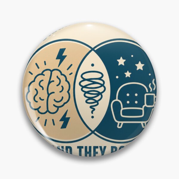 Item preview, My brain has two settings neurodivergent seal designed and sold by BoosterShop.