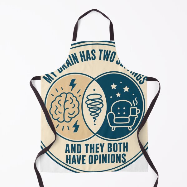 Item preview, My brain has two settings neurodivergent seal designed and sold by BoosterShop.