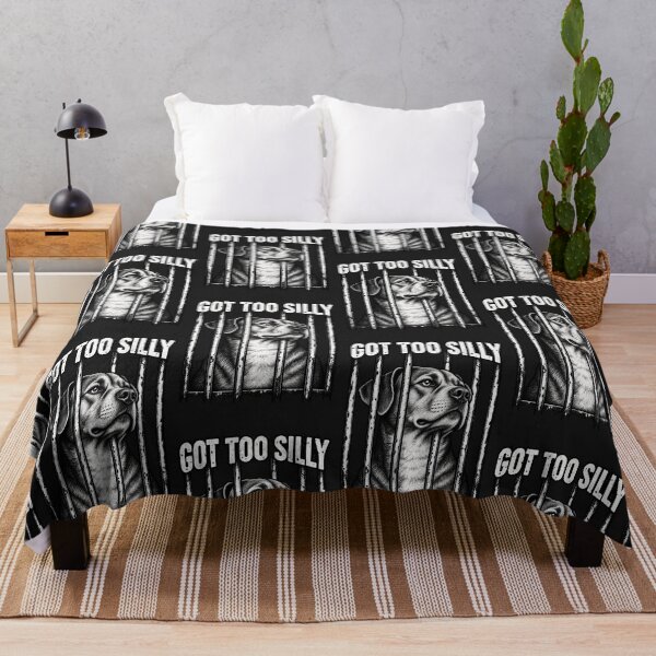 Item preview, Got Too Silly Dog Behind Bars Vintage Graphic designed and sold by Lozarux.