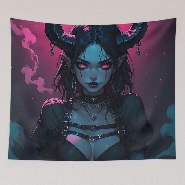 Item preview, Hot Goth Monster Girl Anime Woman Succubus Demon designed and sold by Your New Fixation.