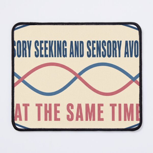 Item preview, Stimulus-seeking and stimulus-avoiding neurodivergent wave oval designed and sold by BoosterShop.