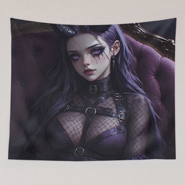 Item preview, Hot Goth Monster Girl Anime Woman Succubus Demon designed and sold by Your New Fixation.
