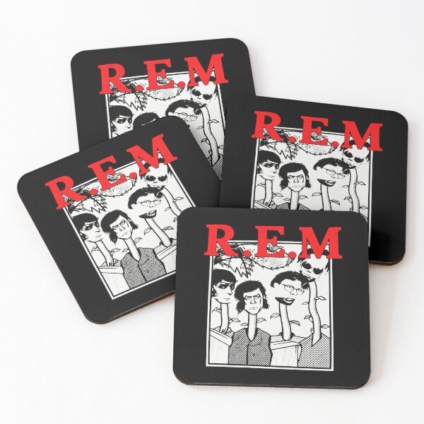 Item preview, REM Alternative Rock Band Music Surreal Long Neck Cartoon designed and sold by KristenSabol.