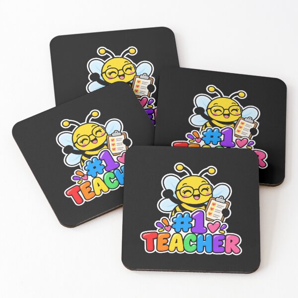 Item preview, #1 teacher bumble bee rainbow education learn designed and sold by OCD_JESSICA.