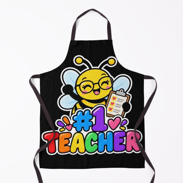 Item preview, #1 teacher bumble bee rainbow education learn designed and sold by OCD_JESSICA.