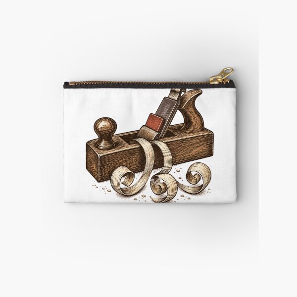 Item preview, woodworking hand plane with curling wood shavings designed and sold by PatriciaAnn12.