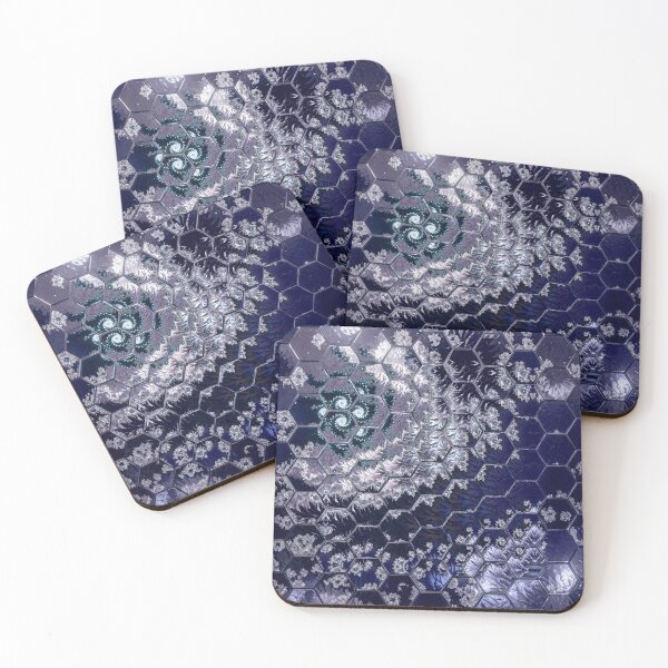 Item preview, Blue hexagon fractal design designed and sold by KingsArtworx 2.