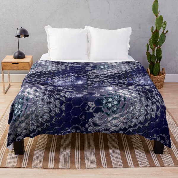 Item preview, Blue hexagon fractal design designed and sold by KingsArtworx 2.