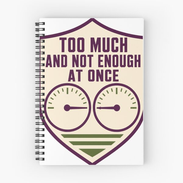 Item preview, Too much and too little at the same time AuDHD crest designed and sold by BoosterShop.