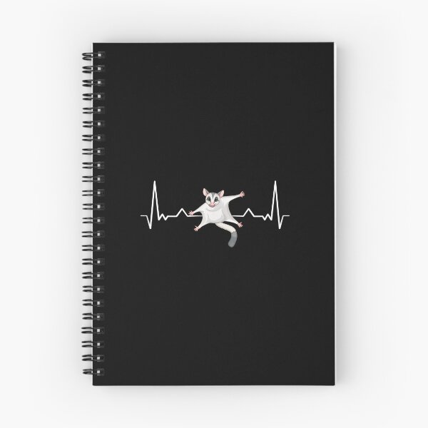 Item preview, Sugar Glider EKG Heartbeat Flying Animal Graphic designed and sold by desortxtorf.
