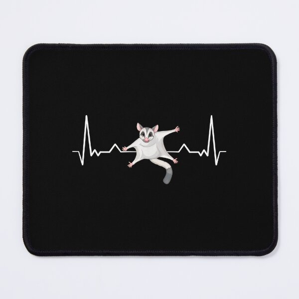 Item preview, Sugar Glider EKG Heartbeat Flying Animal Graphic designed and sold by desortxtorf.