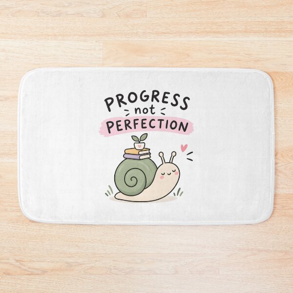 Item preview, ADHD Progress Not Perfection Kawaii Snail Motivation Quote designed and sold by Marti’s Shop Corner.