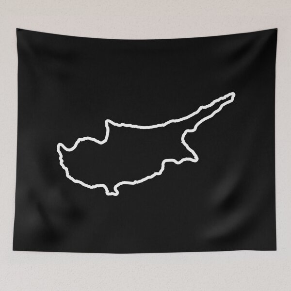 Item preview, Cyprus Country Outline CY designed and sold by shitpostee.
