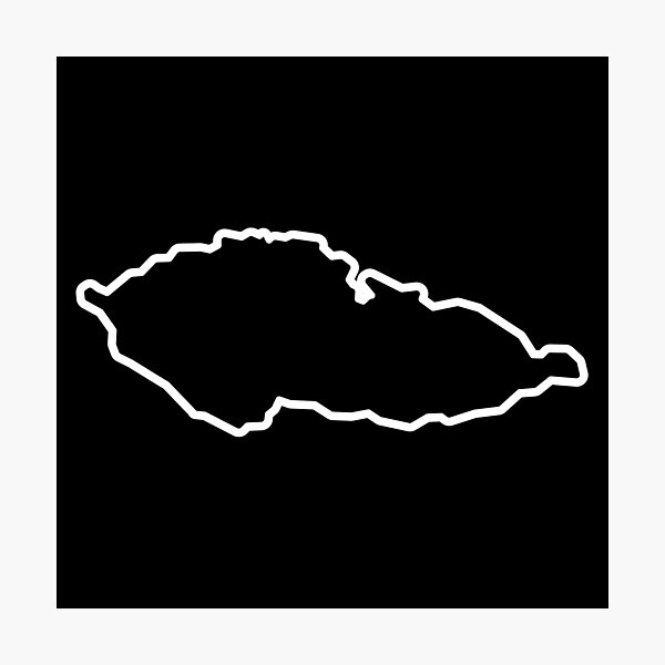 Item preview, Czech Republic Country Outline CZ designed and sold by shitpostee.