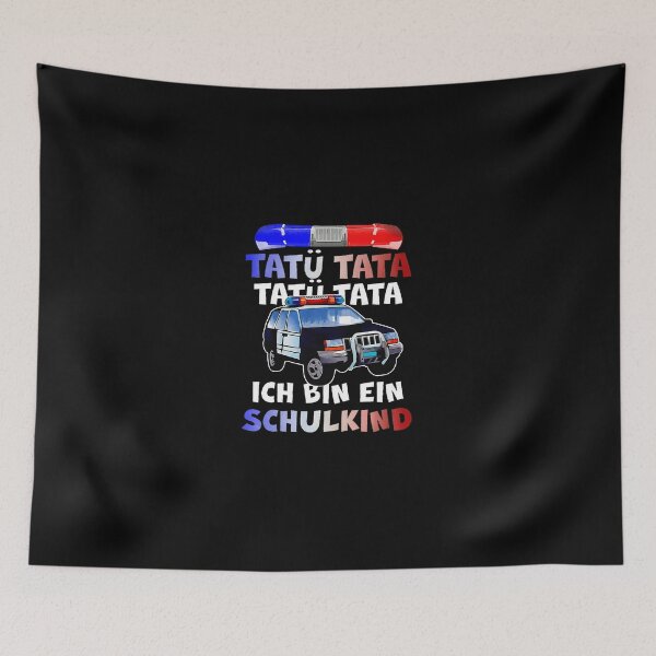 Item preview, Tatü Tata Ich Bin Ein Schulkind German Kids Police Car Design designed and sold by perowawbilton.