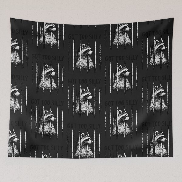 Item preview, Got Too Silly Raccoon Mugshot Side Profile designed and sold by Lozarux.