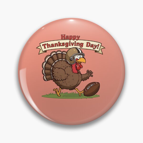 Item preview, appy Thanksgiving Football Turkey Cartoon - Game Day Fun designed and sold by VibranPalette.