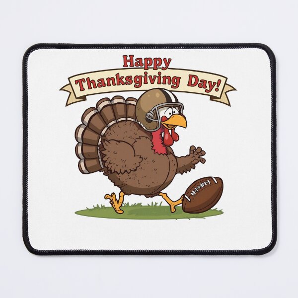 Item preview, appy Thanksgiving Football Turkey Cartoon - Game Day Fun designed and sold by VibranPalette.