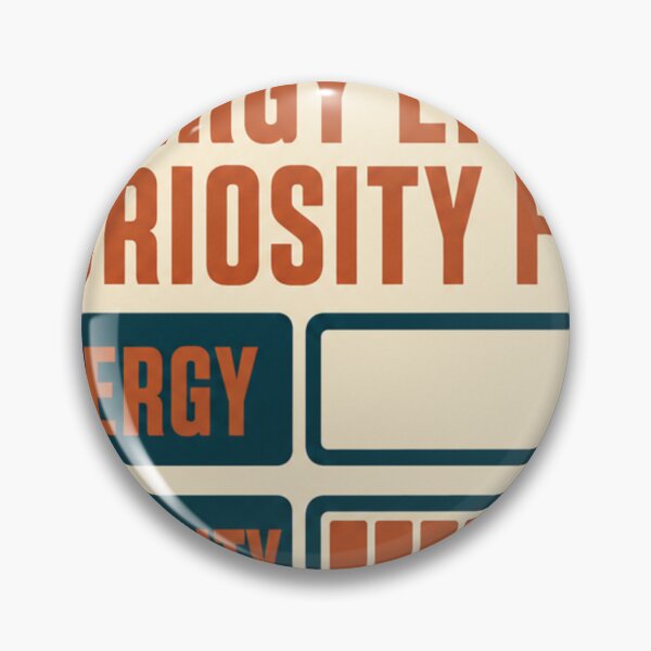 Item preview, Energy empty, curiosity full, neurodivergent battery designed and sold by BoosterShop.