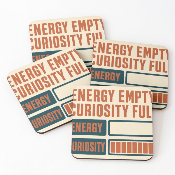 Item preview, Energy empty, curiosity full, neurodivergent battery designed and sold by BoosterShop.