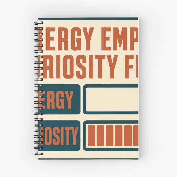 Item preview, Energy empty, curiosity full, neurodivergent battery designed and sold by BoosterShop.