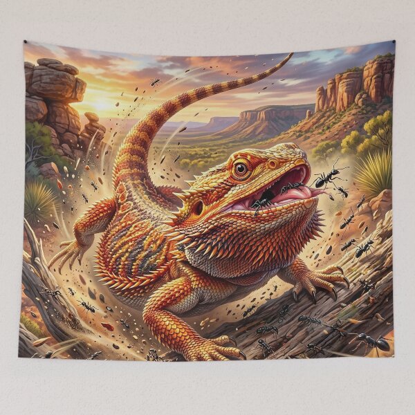 Item preview, Bearded Dragon Feasting in the Desert designed and sold by Artsy Universe.